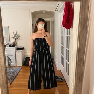 Wide leg Urban Outfitters strapless jumpsuit